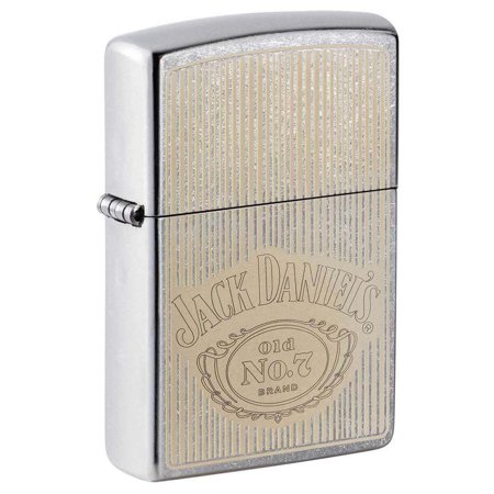 Zippo 49833 Jack Daniel's Logo Street Chrome Windproof Lighter
