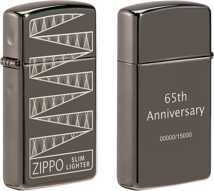 65年 フラットボトム　SLIM ZIPPO FERDON BOX Zippo-65th-Anniversary-Slim-
