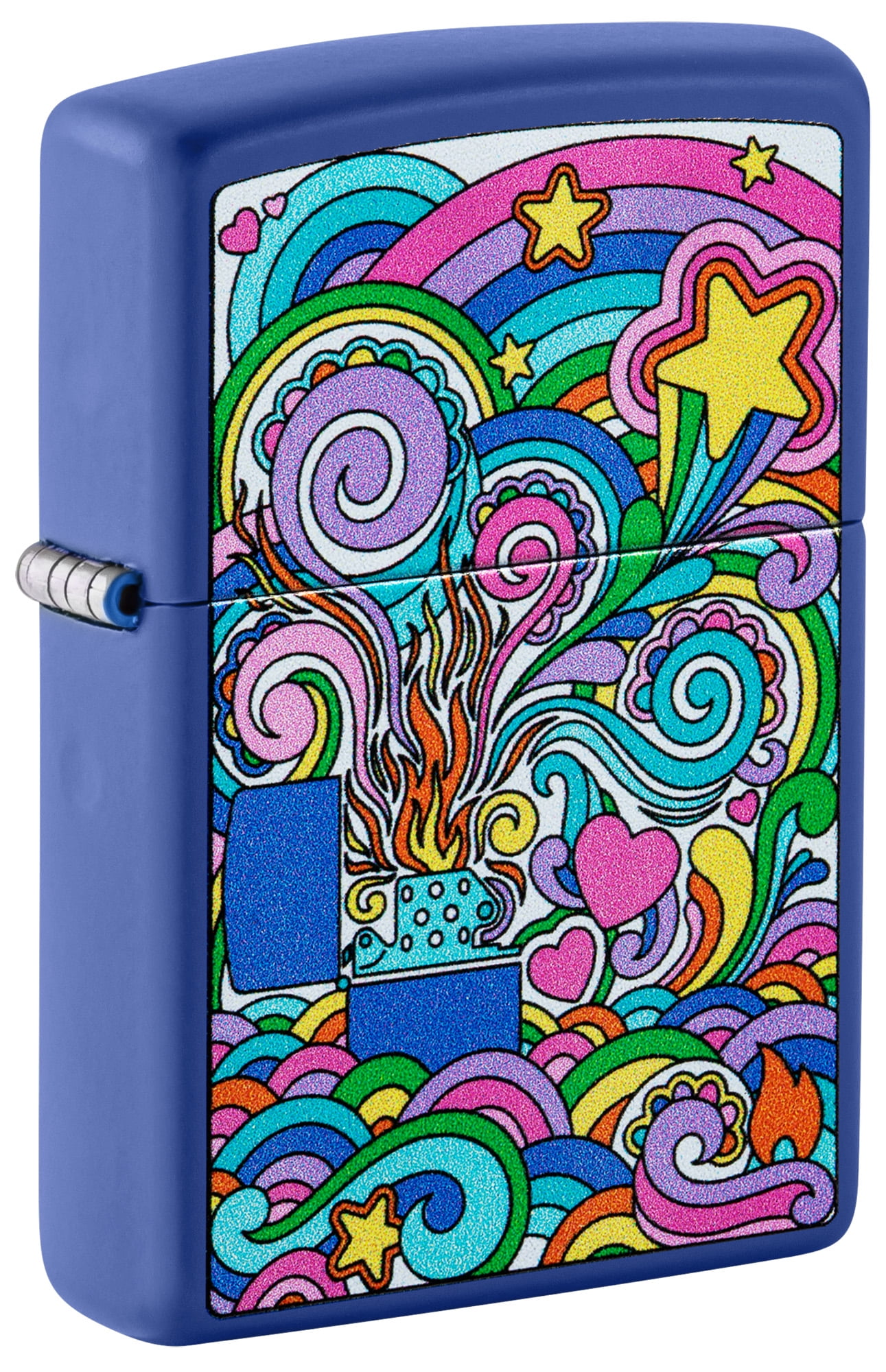 Zippo Abstract Design Royal Blue Matte Pocket Lighter