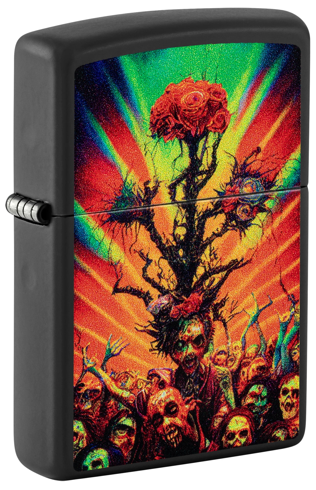 Zippo Abstract Zombie Black Matte Pocket Lighter