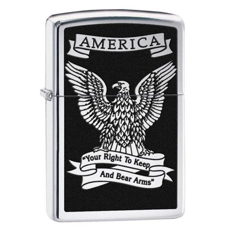 Zippo American Eagle High Polish Chrome Pocket Lighter - Walmart.com