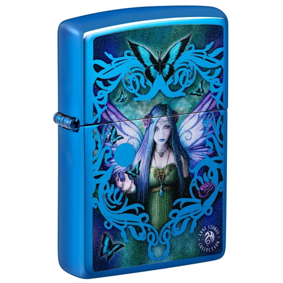Zippo 48985 Anne Stokes Collection Blue Metal Windproof Lighter