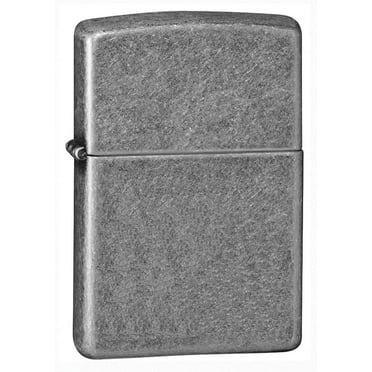 Zippo Antique Silver Plate Pocket Lighter