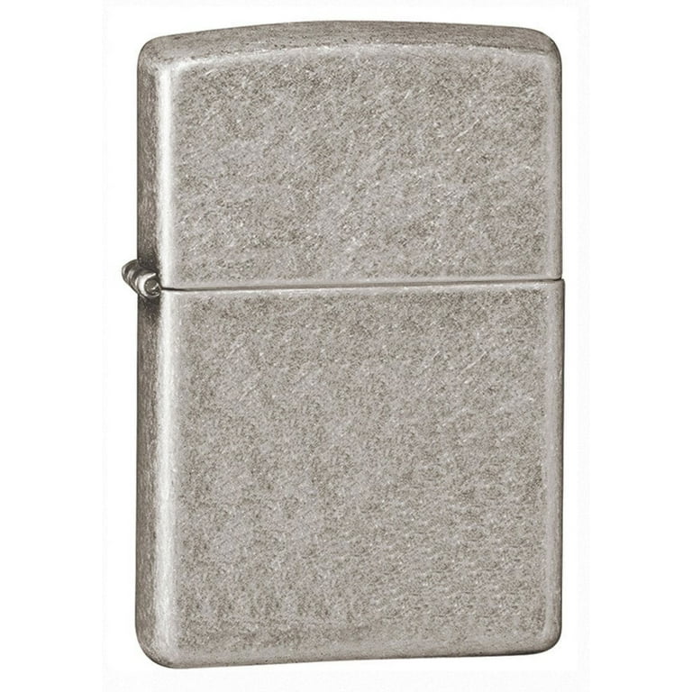 Zippo Armor Case 2000年製 シルバー アーマ Zippo Armor Antique Silver Plate Pocket Lighter, Refillable