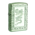 thumbnail image 1 of Zippo Armor High Polish Green Elegant Dragon Pocket Lighter, 1 of 9