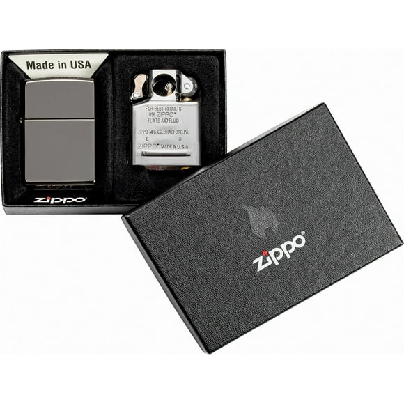 Zippo Black Ice Lighter & Pipe Insert