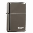 thumbnail image 1 of Zippo Logo Black Ice Pocket Lighter, 1 of 2