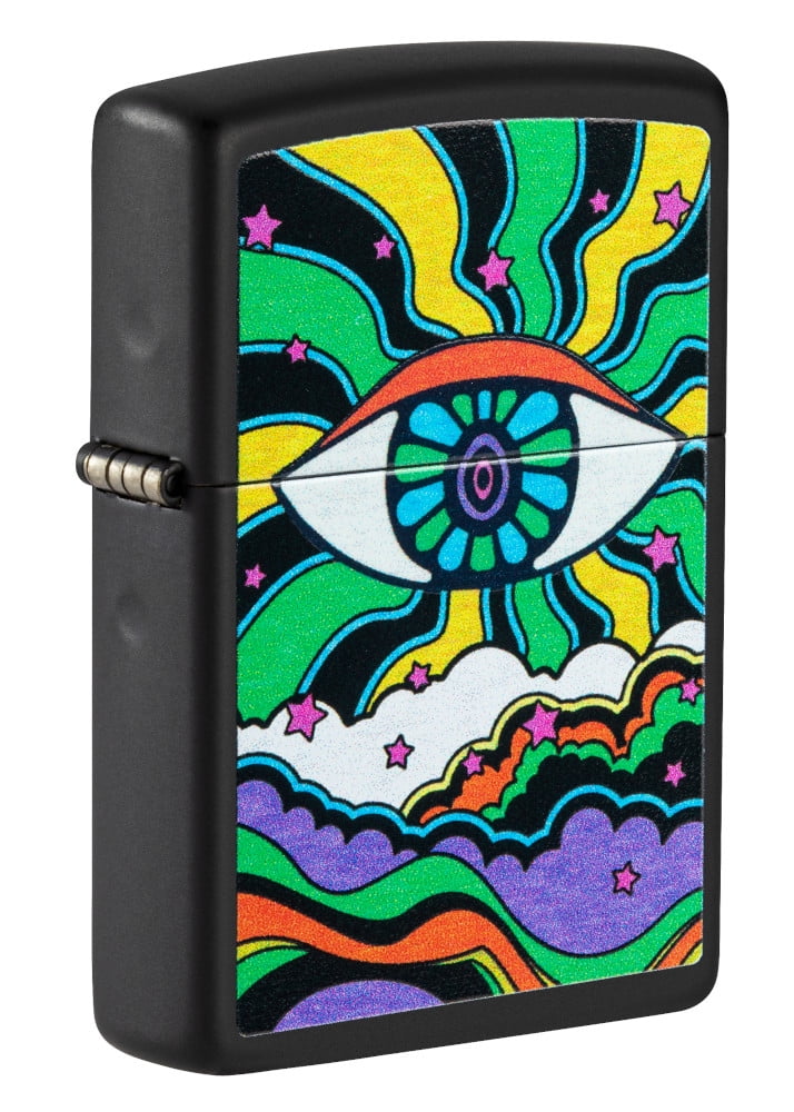 Zippo Black Light Eye Design Pocket Lighter