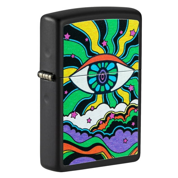 Zippo Black Light Eye Design Pocket Lighter
