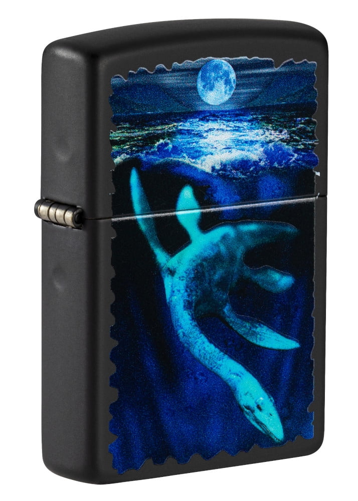 Zippo Black Light Loch Ness Design Pocket Lighter