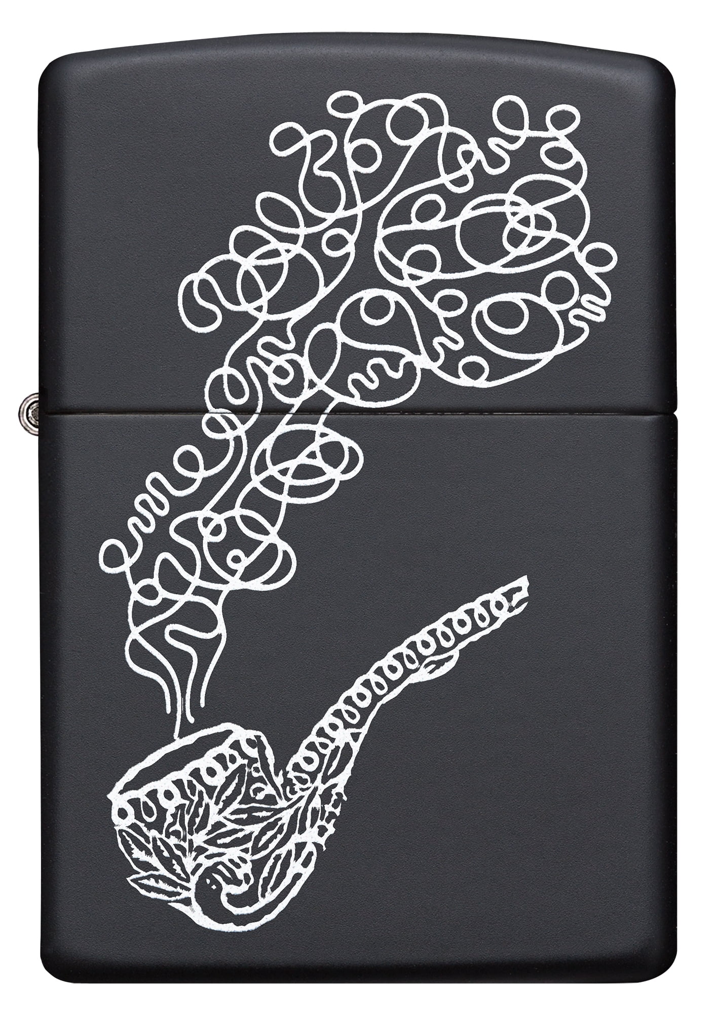 Zippo Black Matte Pipe with Smoke Windproof Pocket Lighter