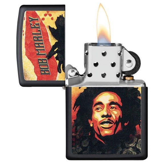 Zippo Bob Marley Black Matte Pocket Lighter