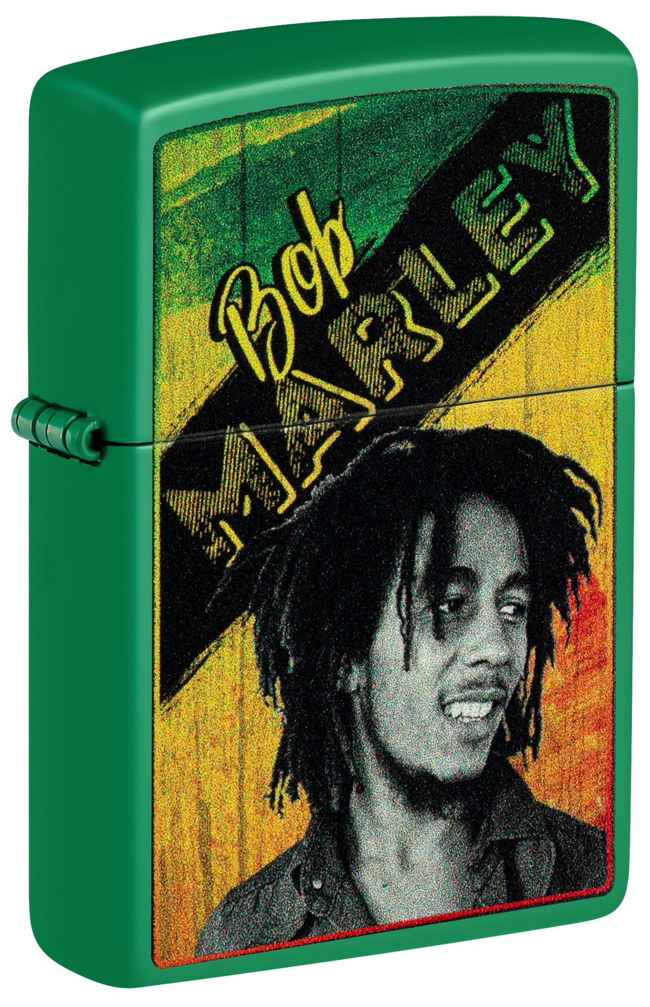 Zippo Bob Marley Grass Green Design Grass Green Matte Pocket Lighter