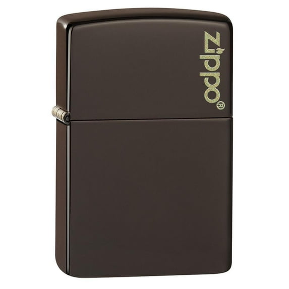 Zippo Brown Zippo Logo Pocket Lighter