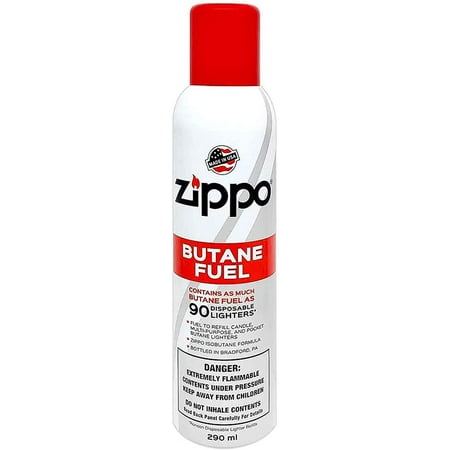 Zippo Butane Fuel, 5.82 oz, 6 Pack