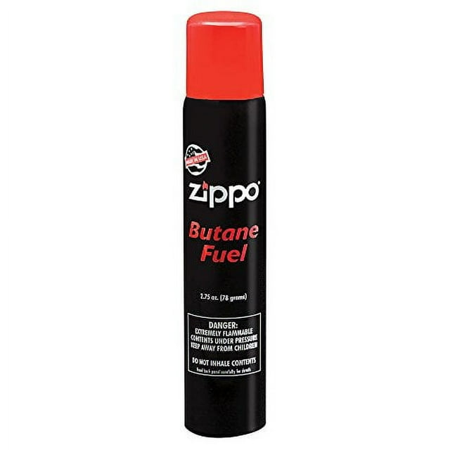 Zippo Butane Fuel, 75 ml Refill Lighter Gas Fluid Liquid, Packaging May