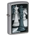thumbnail image 1 of Zippo Chess Game Design Street Chrome Pocket Lighter, 1 of 7