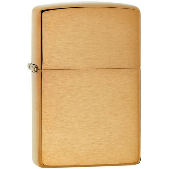 Zippo Classic Brushed Brass Pocket Lighter