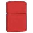 thumbnail image 1 of Zippo Classic Red Matte Pocket Lighter, 1 of 6