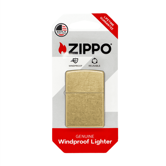 Zippo Classic Street Brass Pocket Lighter