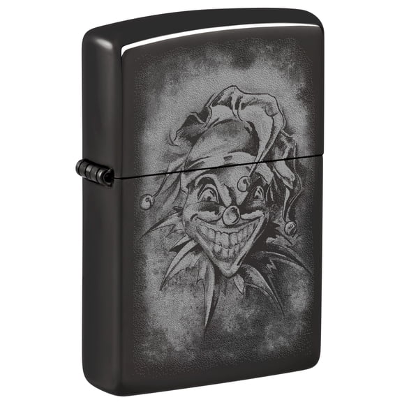 Zippo Clown High Polish Black Pocket Lighter