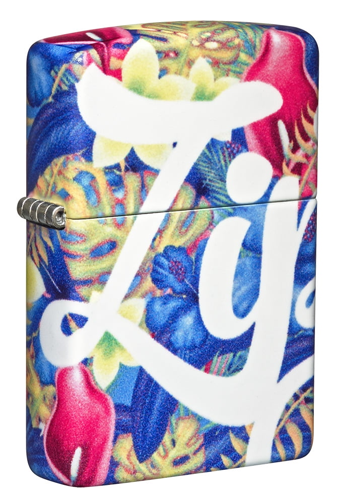 Zippo Colorful Floral Design 540 Color Pocket Lighter