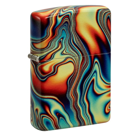 Zippo Colorful Swirl Design Glow in the Dark 540 Color Pocket Lighter
