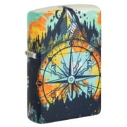 Zippo Compass Mountain Design 540 Color Glow-in-the-Dark Pocket Lighter