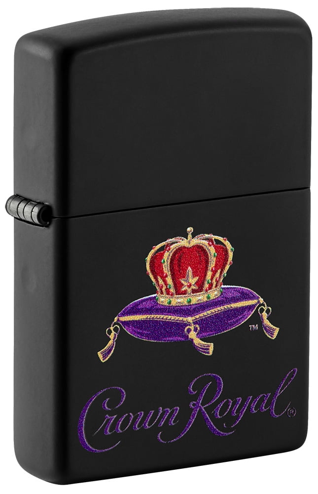 Zippo Crown Royal Black Matte Pocket Lighter