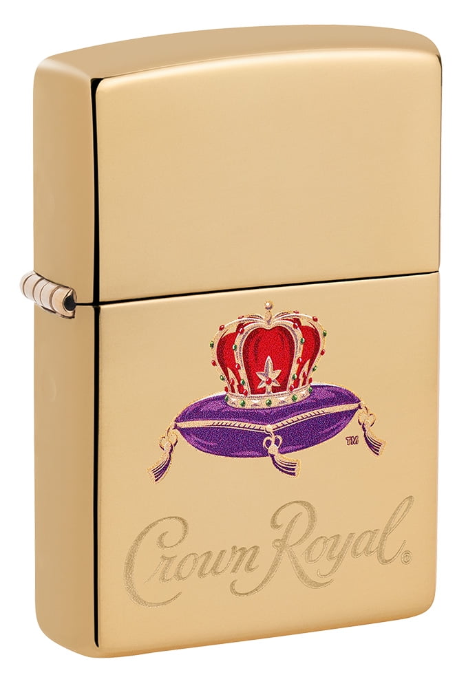 Zippo Crown Royal High Polish Brass Pocket Lighter