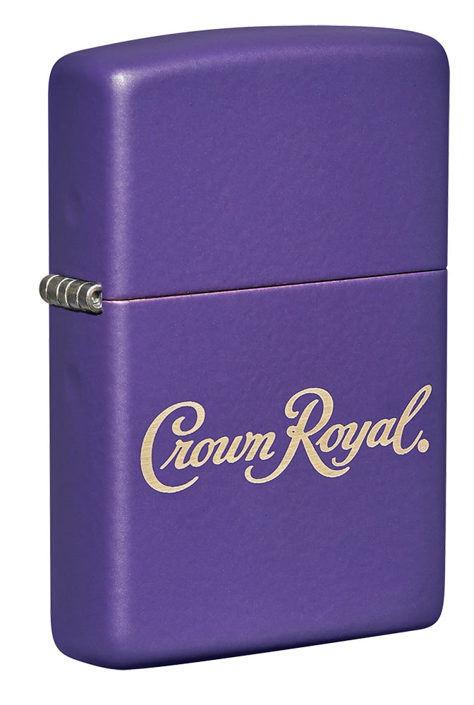 Zippo Crown Royal Logo Purple Matte Pocket Lighter