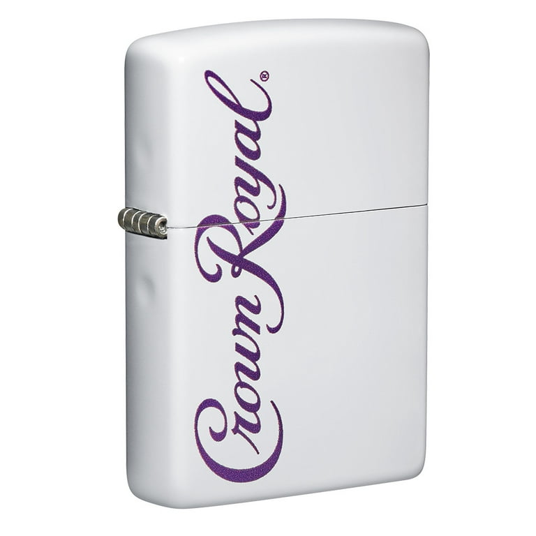 Zippo Crown Royal Logo White Matte Pocket Lighter - Walmart.com