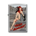 thumbnail image 1 of Zippo Custom Design Sexy Lady in Heels with Atomic Bombshell Inscribed Windproof Collectible Lighter - Made in USA Limited Edition & Rare, 1 of 1