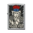 thumbnail image 1 of Zippo Custom Design Uncle Sam Freedom of the United States Windproof Collectible Lighter - Made in USA Limited Edition & Rare, 1 of 1