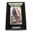 thumbnail image 1 of Zippo Lighter - Soaring Eagle And Statue Of Liberty, 1 of 2