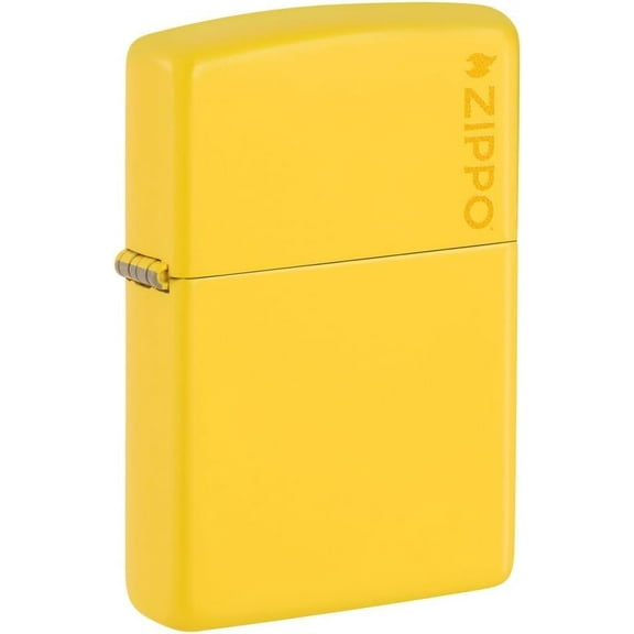 Zippo Customized Message Sunflower Yellow Lemon Color with Zippo Logo - 46019ZL