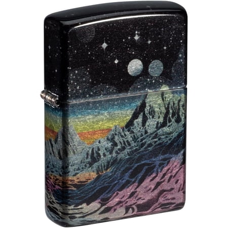 Zippo - Customized Message on Space in Color 540 Tumbled Chrome Pocket 46432