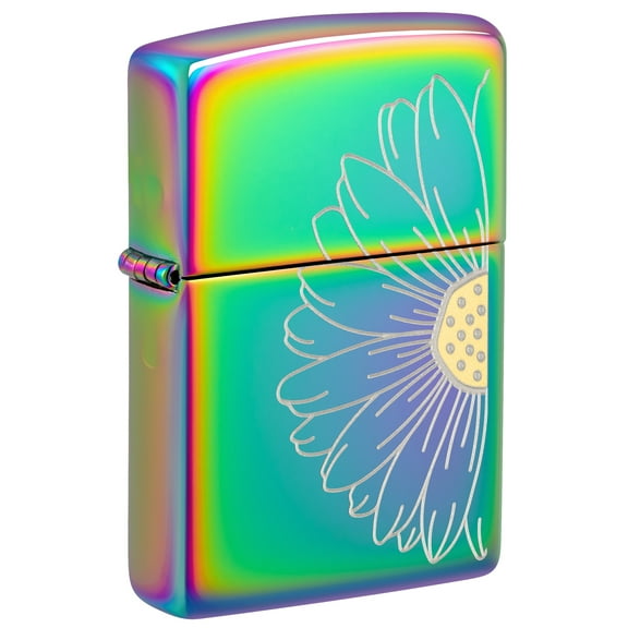 Zippo Daisy Design Multi Color Pocket Lighter
