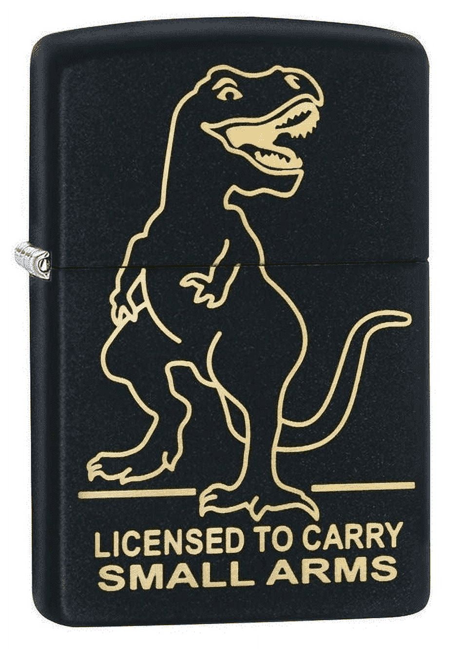 Zippo Dinosaur Black Matte Pocket Lighter