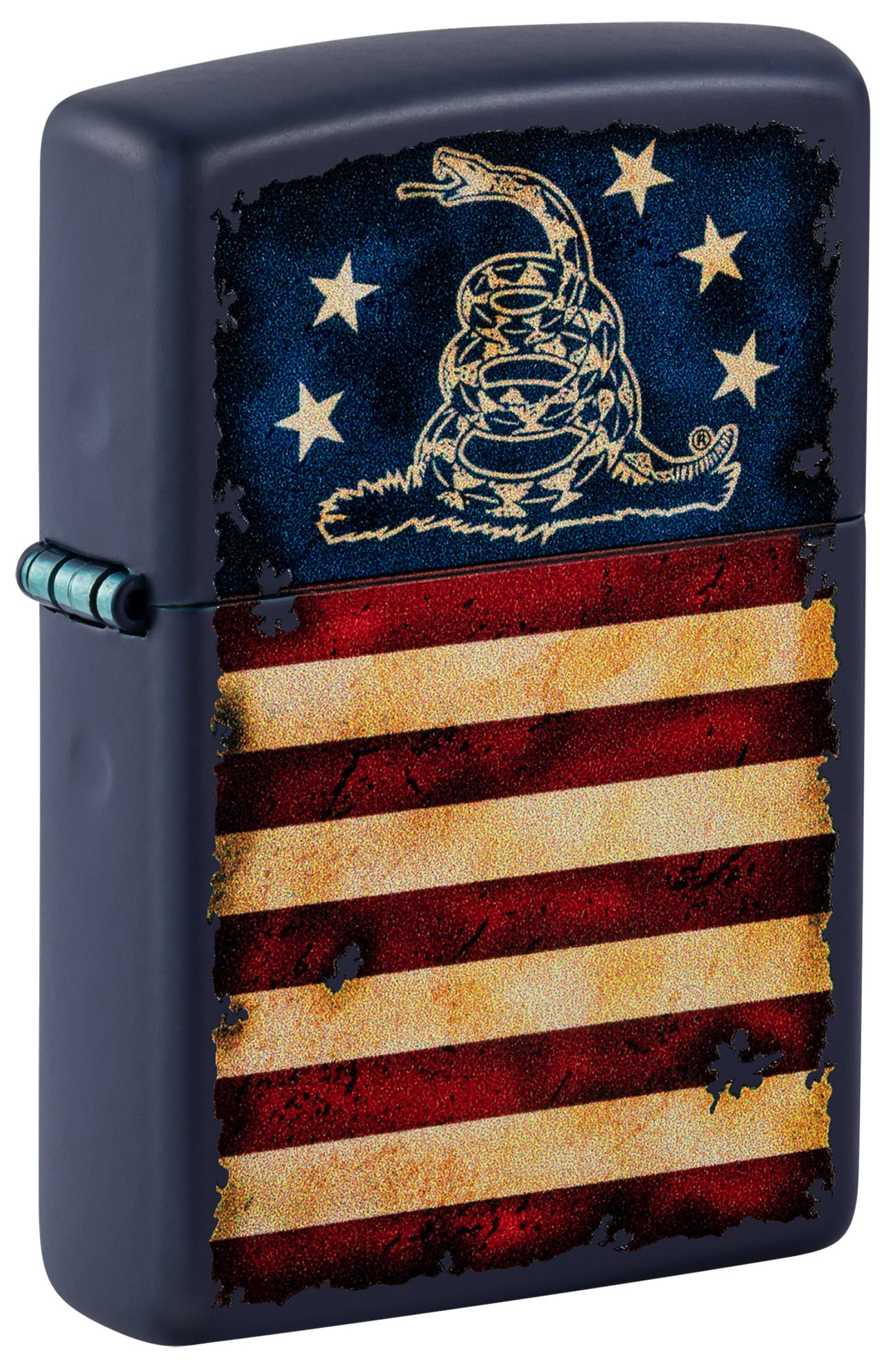Zippo Don't Tread On Me US Flag Navy Matte Pocket Lighter
