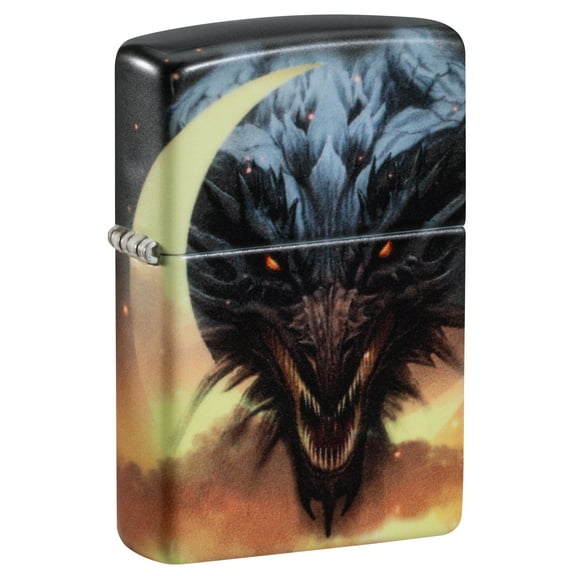 Zippo Dragon Design Glow in the Dark Green Matte Pocket Lighter
