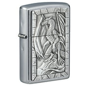 Zippo Dragon Emblem Street Chrome Pocket Lighter