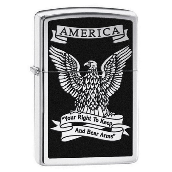Zippo Eagle High Polish Chrome Pocket Lighter