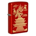 thumbnail image 1 of Zippo Eastern Design Metallic Red Pocket Lighter, 1 of 7