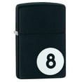 thumbnail image 1 of Zippo Eight Ball Black Matte Pocket Lighter, 1 of 2