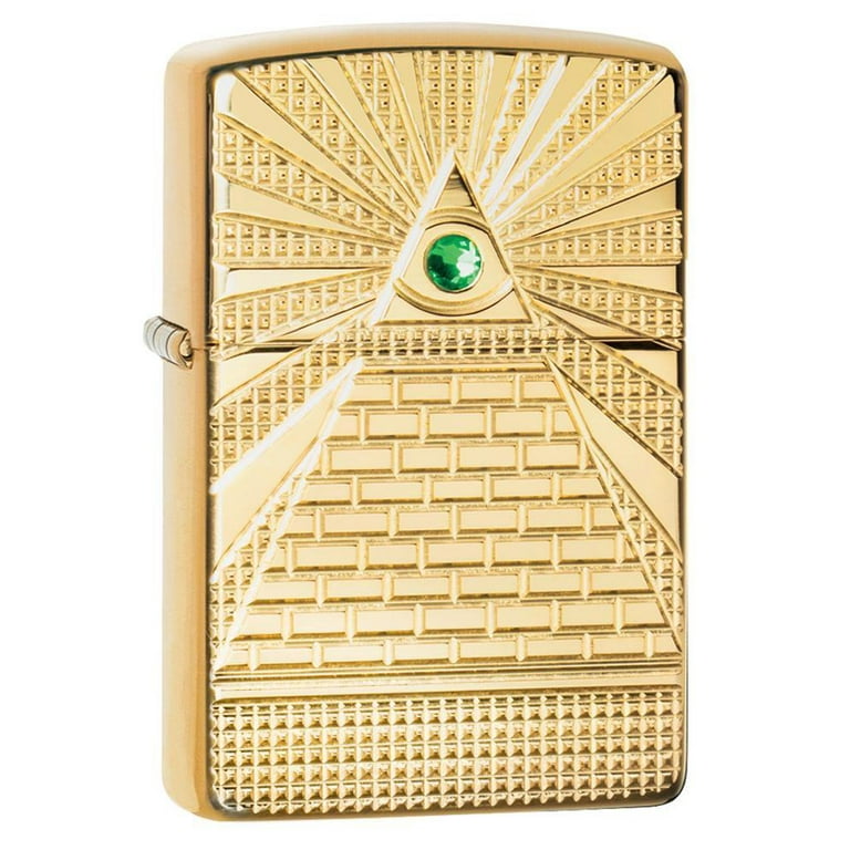 Zippo Eye of Providence High Polish Brass Design Pocket Lighter