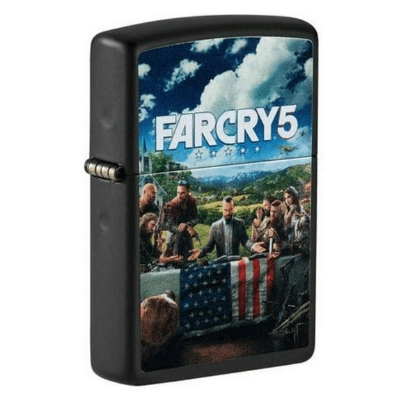 Zippo Far Cry 5 Gaming Matte Finish Genuine Windproof Lighter Black