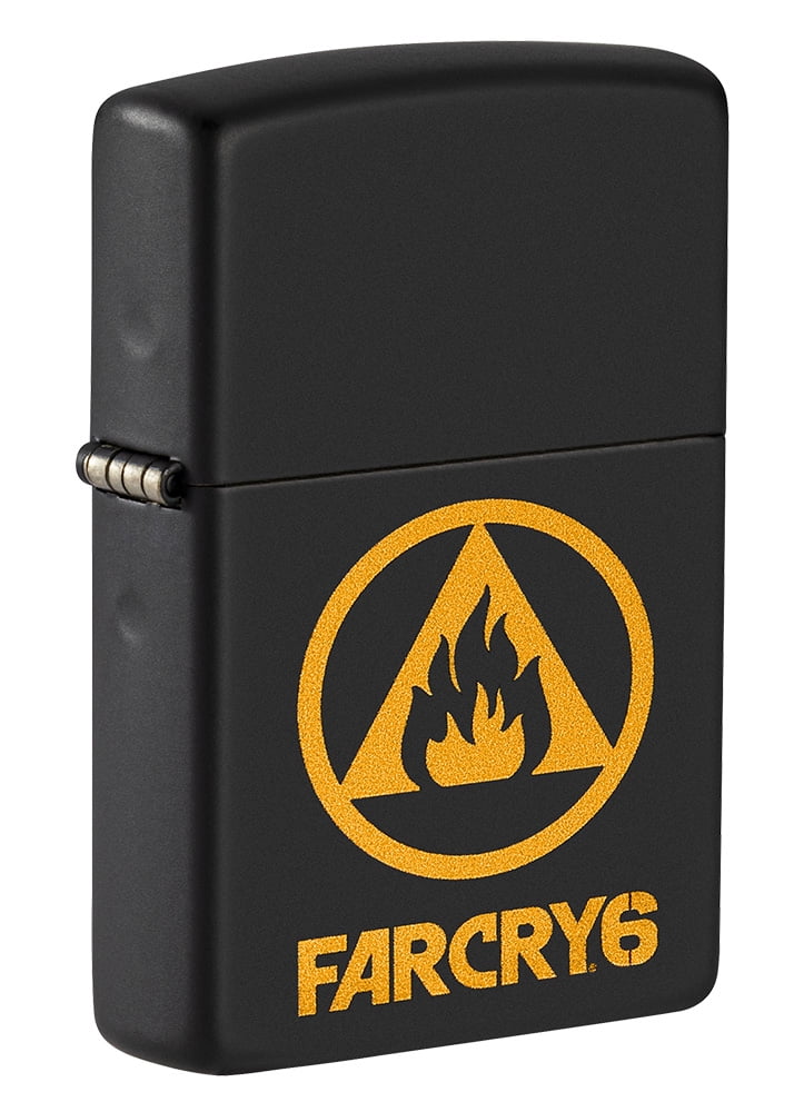 Zippo Far Cry 6 Flame Logo Black Matte Pocket Lighter