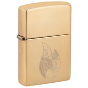 Zippo Pocket Lighter Filigree Flame Design High Polish Brass Brass Filigree Flame