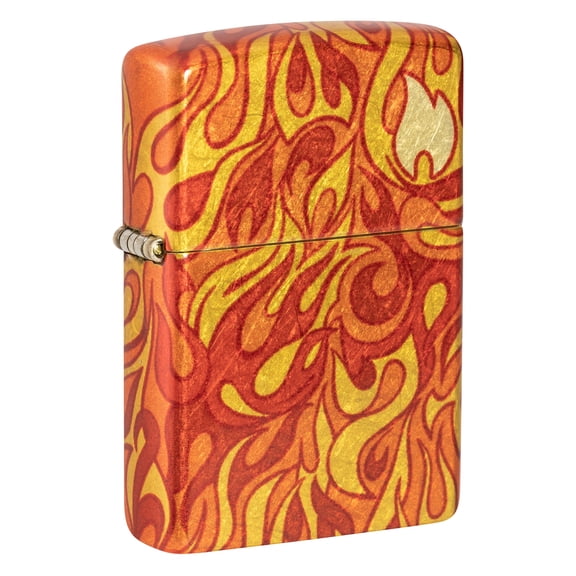 Zippo Fire Design 540 Tumbled Brass Pocket Lighter